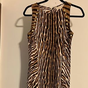 Michael Kors Leopard print maxi studded dress